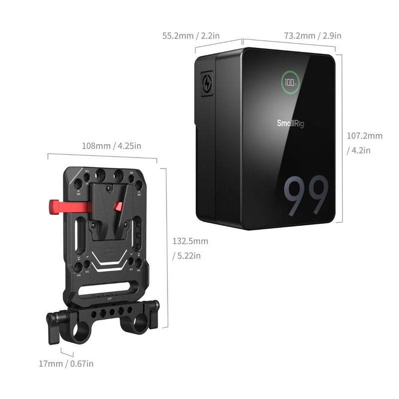 SmallRig VB99 Pro mini V Mount Battery (Kit) 5047