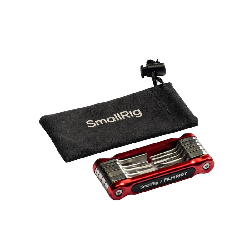 SmallRig x FILM RIOT 10-in-1 Folding Wrench Set with Multiple Angle Positioning (Red) 4813