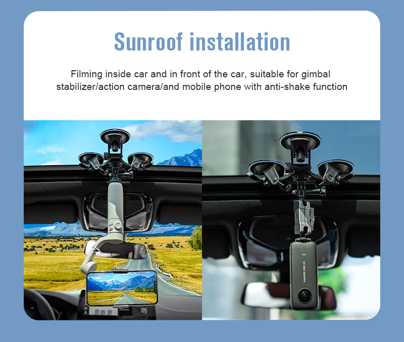 STARTRC Sunction Mount for Action Camera / DSLR / Phone / Stabilizer