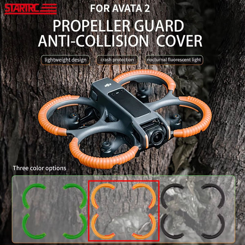 STARTRC Bumper Guards for DJI Avata 2 (Fluorescent Orange)