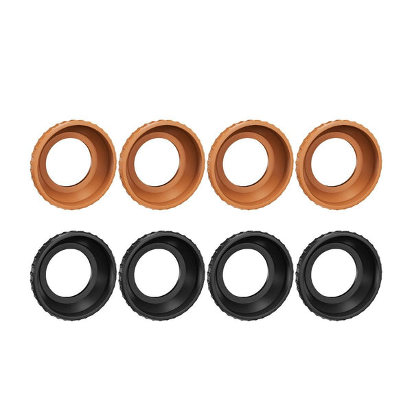 STARTRC 8pcs Motor Covers for DJI Avata 2 (Black & Orange)