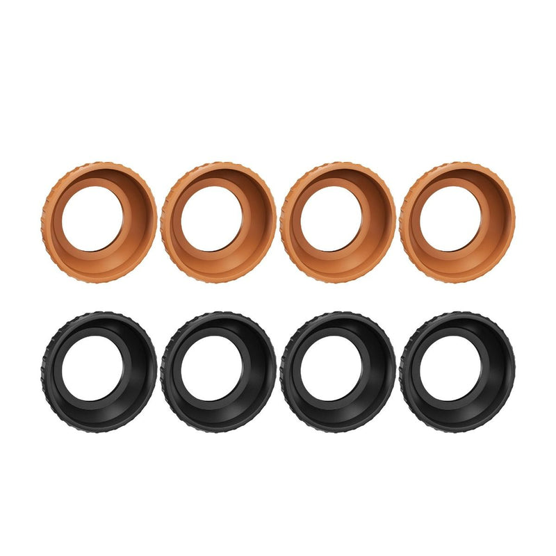 STARTRC 8pcs Motor Covers for DJI Avata 2 (Black & Orange)