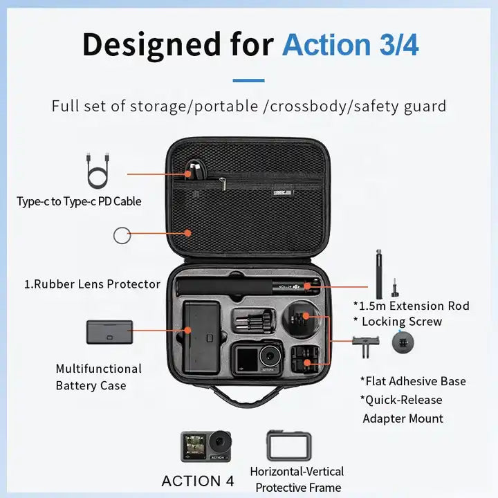 STARTRC Carrying Bag for DJI Action 3 / Action 4 (Adventure Combo)