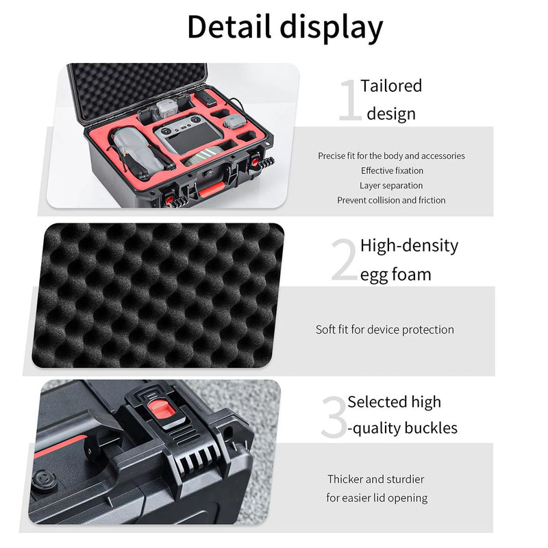 STARTRC Dual Layer Waterproof Case for DJI Air 3 / Air 3S