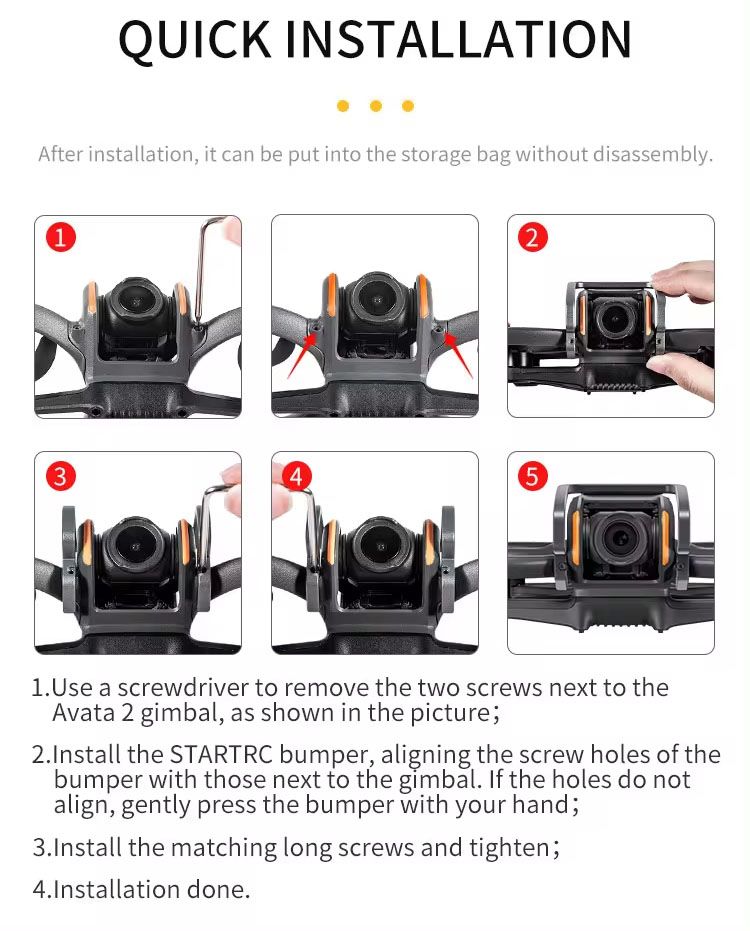 STARTRC Lens Protection Bumper for DJI Avata 2