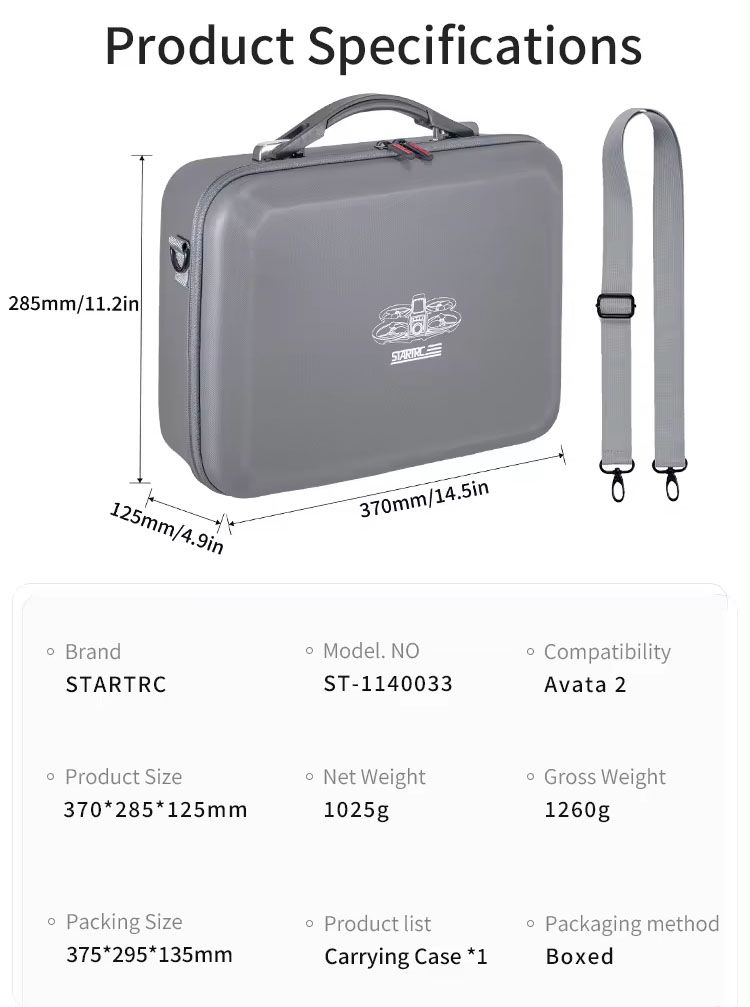 STARTRC Carry Case for DJI Avata 2