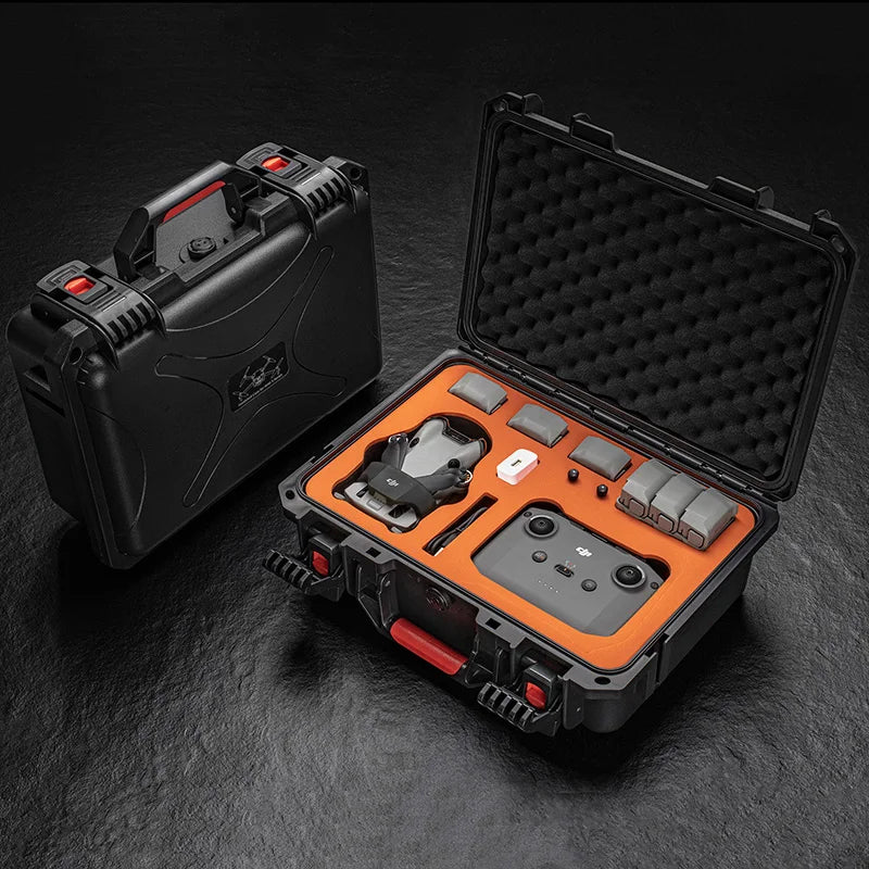 STARTRC Hard Case for DJI Mini 4 Pro Flymore Combo (Orange Foam)