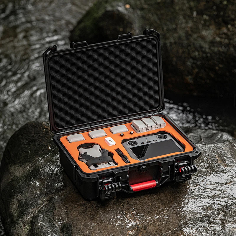 STARTRC Hard Case for DJI Mini 4 Pro Flymore Combo (Orange Foam)