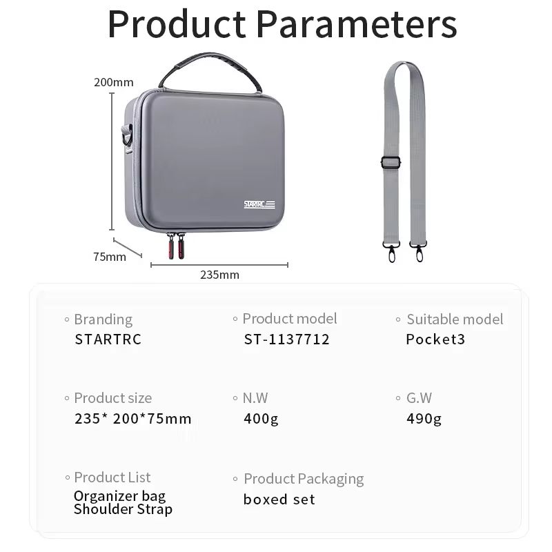 STARTRC Carry Bag for DJI Pocket 3 (Creator Combo)