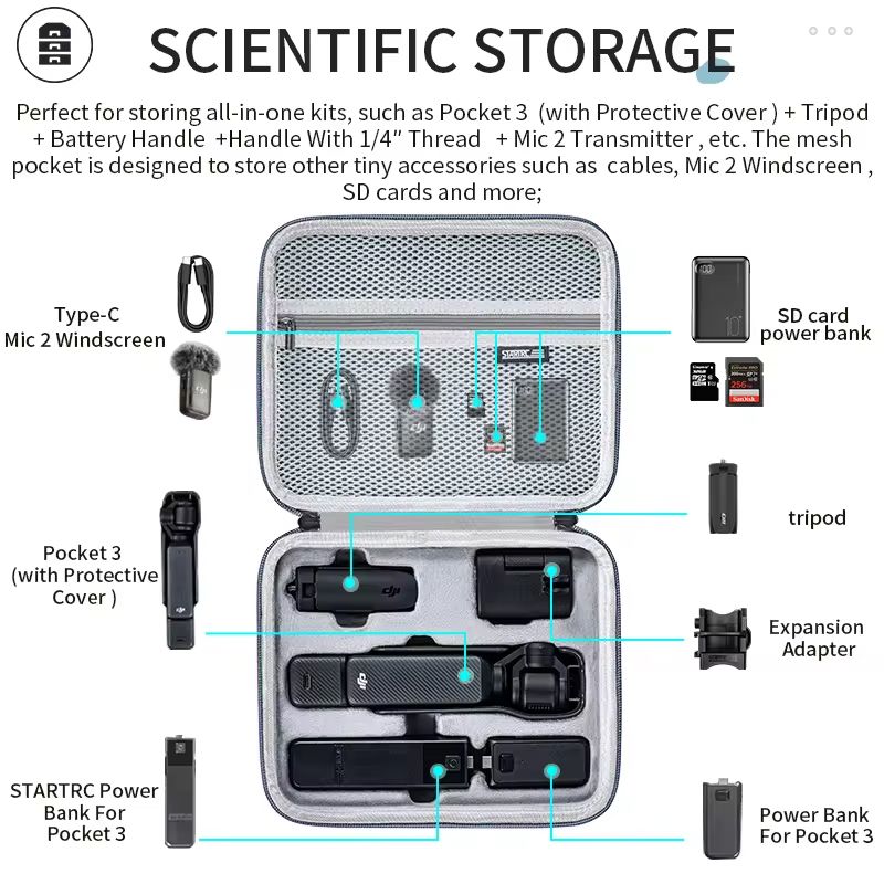 STARTRC Carry Bag for DJI Pocket 3 (Creator Combo)