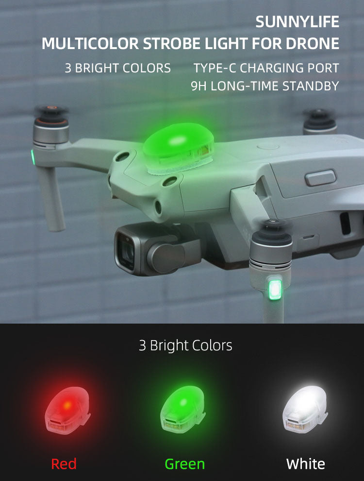 Sunnylife 3 Colours / 4 Modes Drone Strobe Light