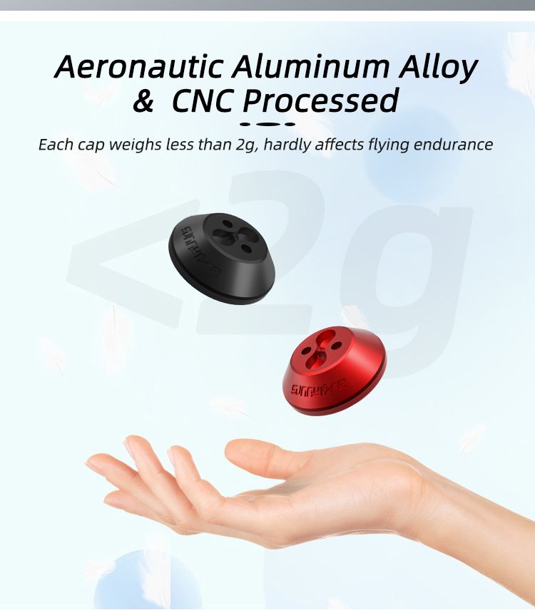 Sunnylife Alluminum Alloy Protective Motor Cover Set for DJI Avata 2 (Black)