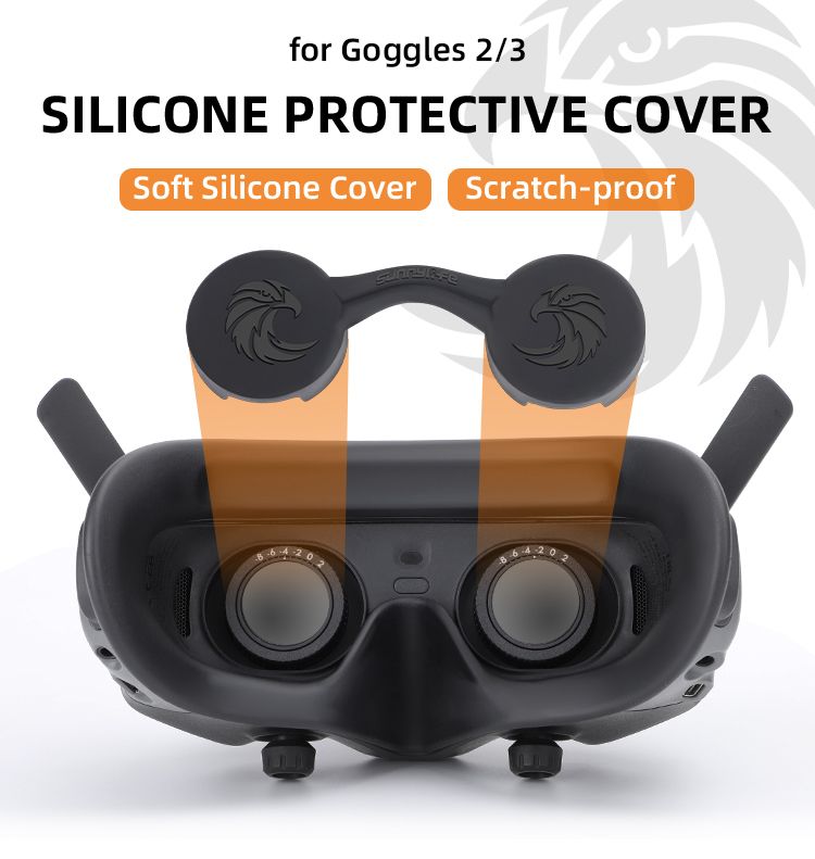 Sunnylife Dust-proof Silicone Lens Cover for DJI Goggles 2 / Goggles 3