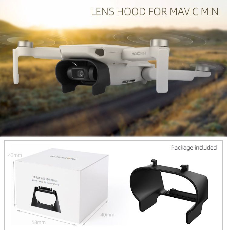 Sunnylife Lens Hood Anti-glare Lens Cover for Mavic Mini