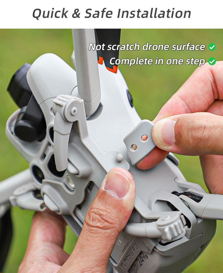 Sunnylife Spider Landing Gear Extensions for Mini 4 Pro (Black)