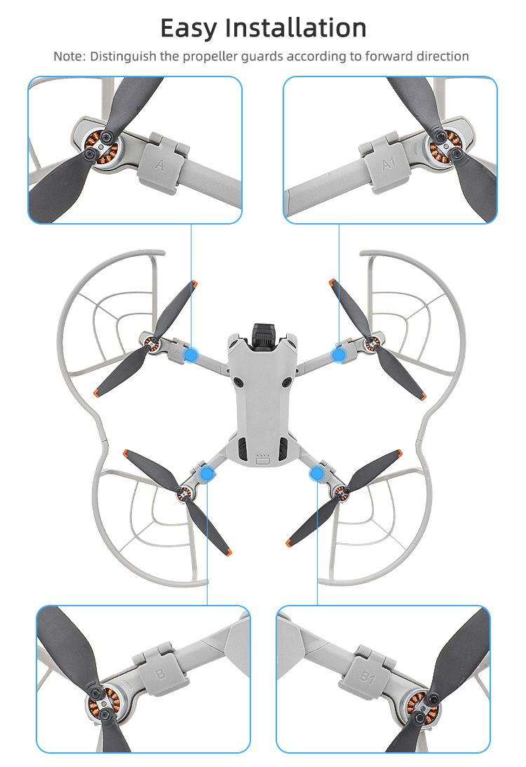 Sunnylife Propeller Guards for DJI Mini 4 Pro (Grey)