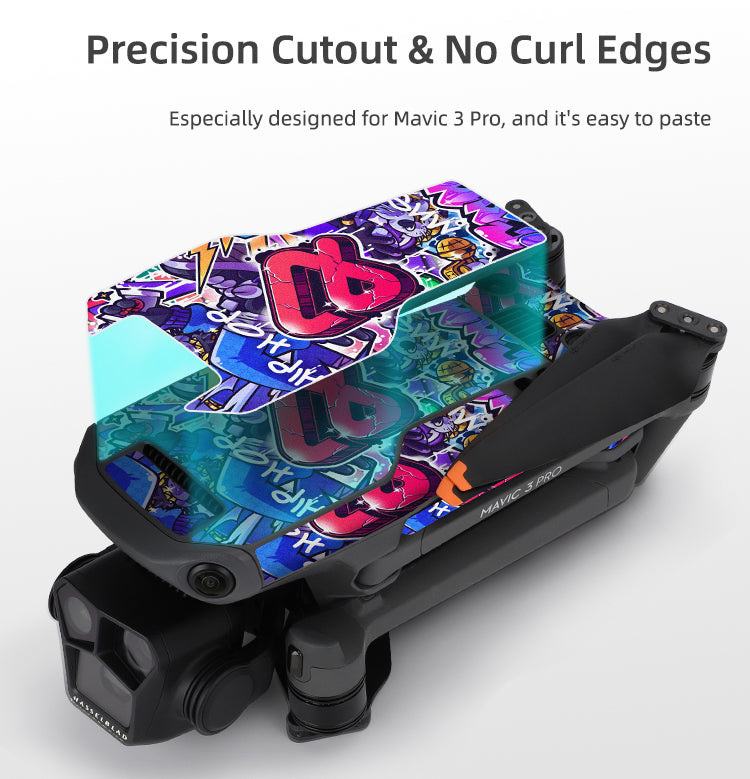 Sunnylife Protective Scratch-proof Decals for Mavic 3 Pro (DJI RC Pro Version)(Cool Purple)