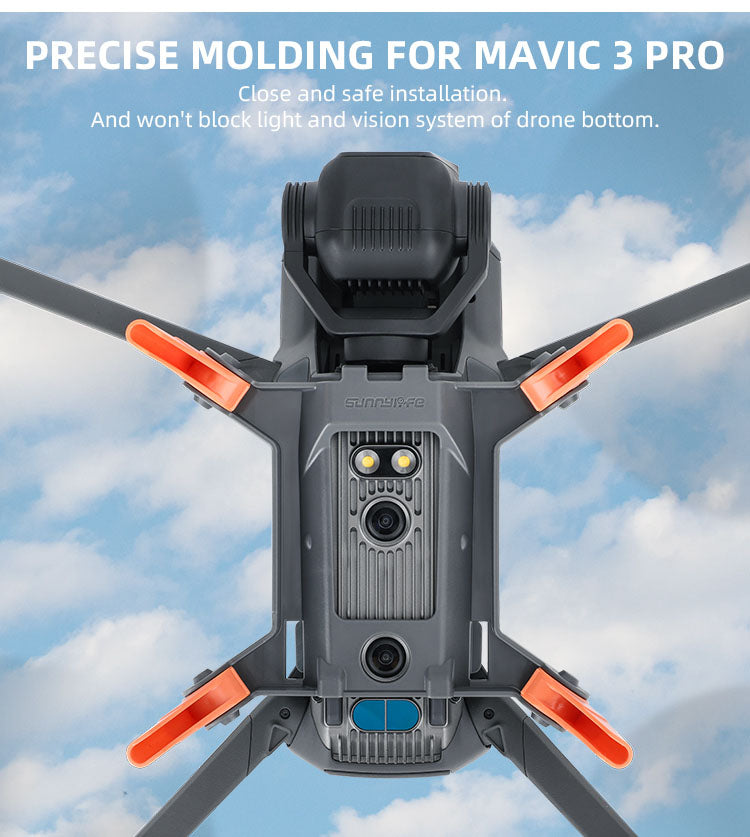 Sunnylife Spider Landing Gear Extensions for Mavic 3 Pro (Orange/Grey)