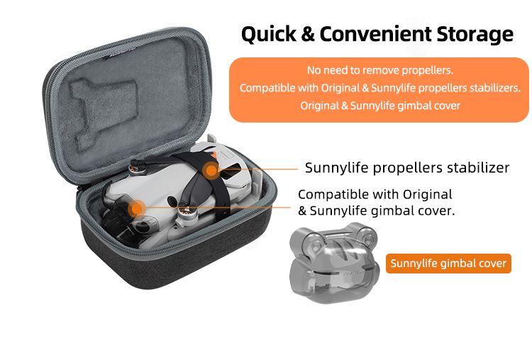 Sunnylife Portable Carrying Case for DJI Mini 4 Pro Drone Body