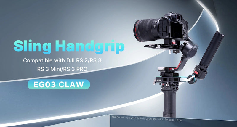 Ulanzi EG03 Claw Quick Release Sling Handgrip for DJI RS 3 / RS 3 Mini / RS 3 Pro / RS 2 Stabilizer E008GBB1