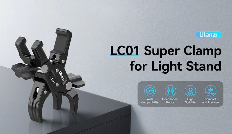 Ulanzi LC01 Super Clamp Mount for Light Stand T017