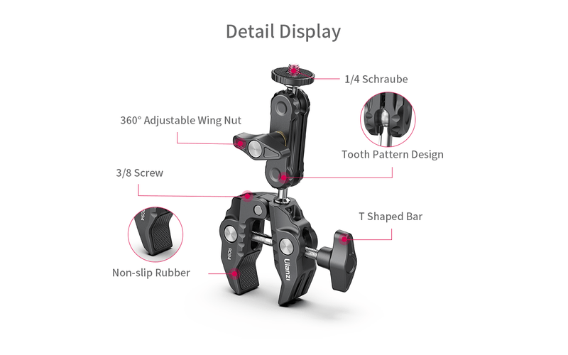 Ulanzi R094 Multi-Function Super Clamp Mount