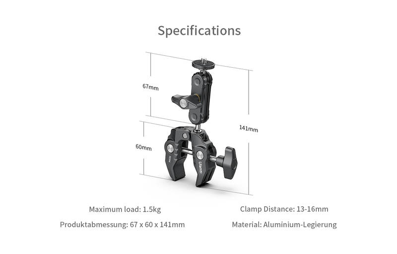 Ulanzi R094 Multi-Function Super Clamp Mount