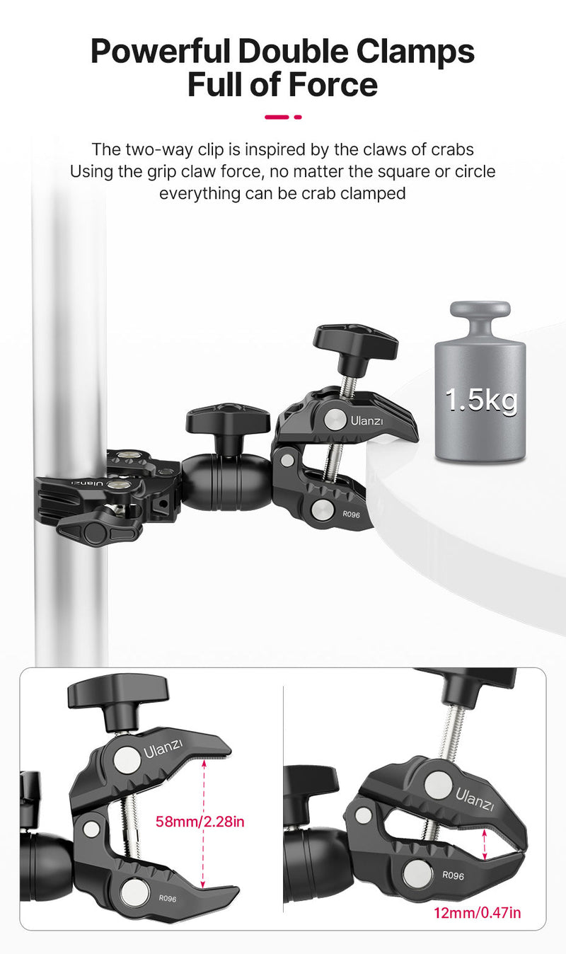 Ulanzi R096 Double Super Crab Clamp