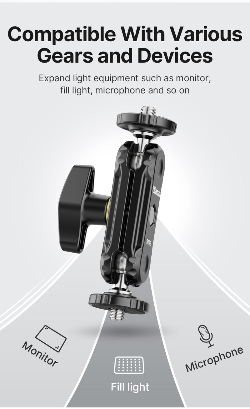 Ulanzi R102 Double Ball Head & 1/4" Screw