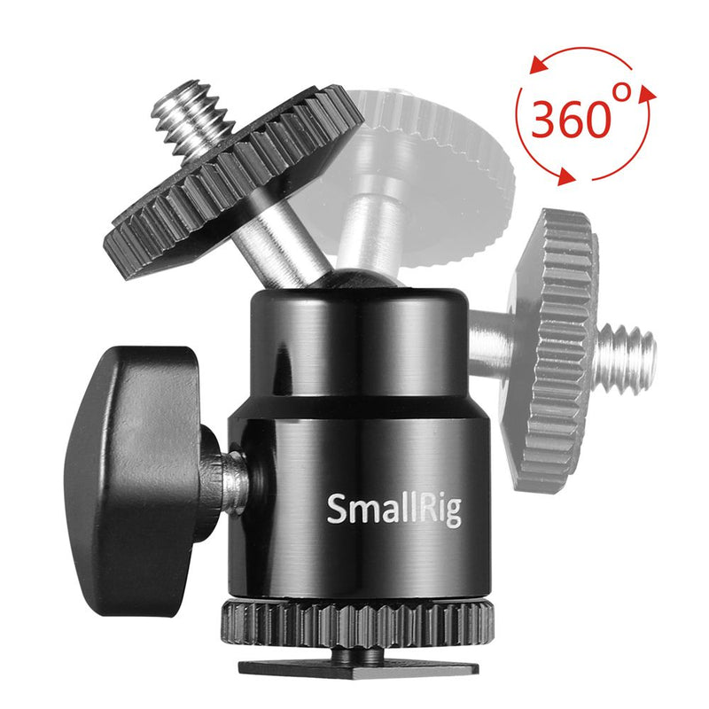 SmallRig 1/4" Camera Hot shoe Mount with Additional 1/4" Screw (2pcs Pack) 2059