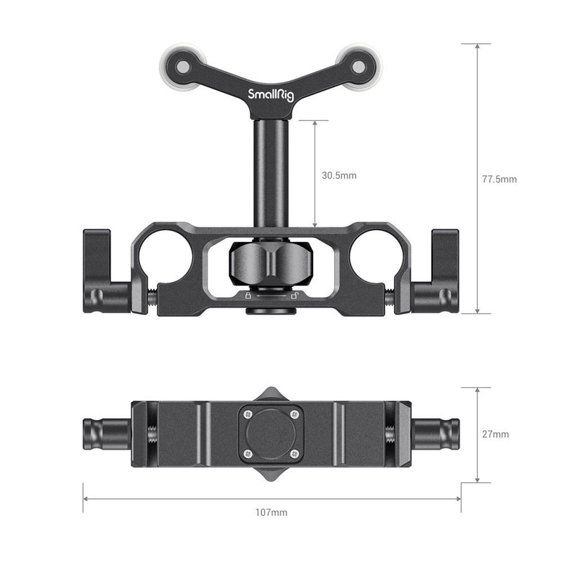 SmallRig Universal 15mm LWS Rod Mount Lens Support 2727