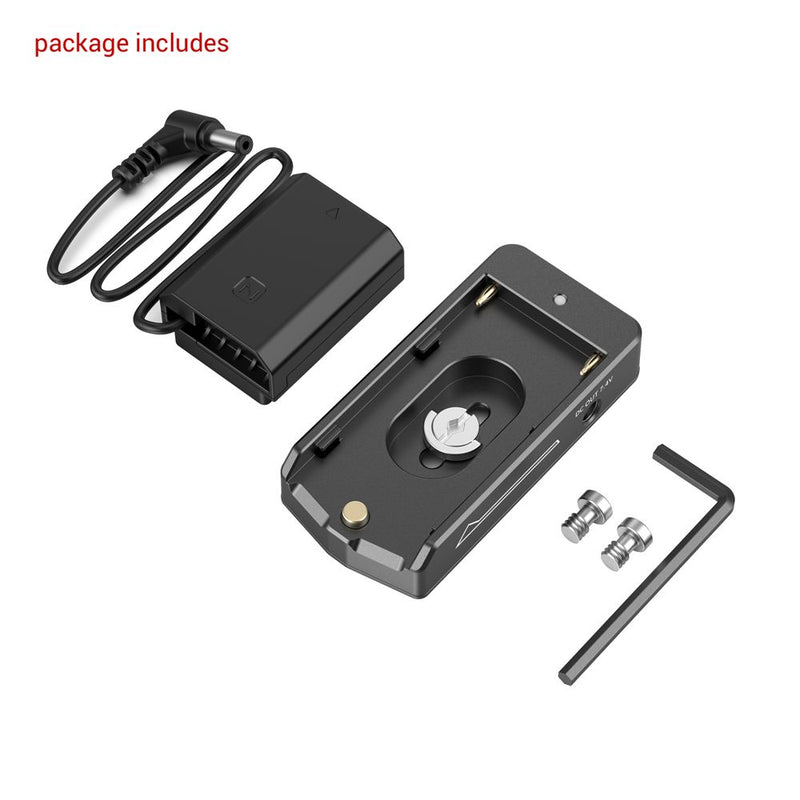 SmallRig NP-F Battery Adapter Plate Lite with NP-FZ100 Dummy Battery 3095