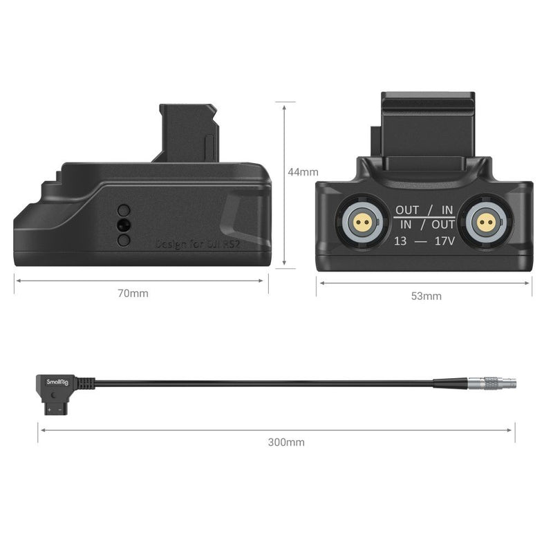 SmallRig Power Supply Base Plate for DJI RS2 3252