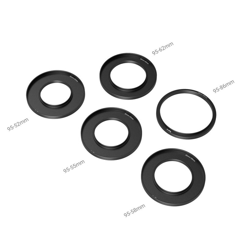 SmallRig Adapter Rings Kit (Φ52/55/58/62/86-95mm) for Mini Matte Box 3383