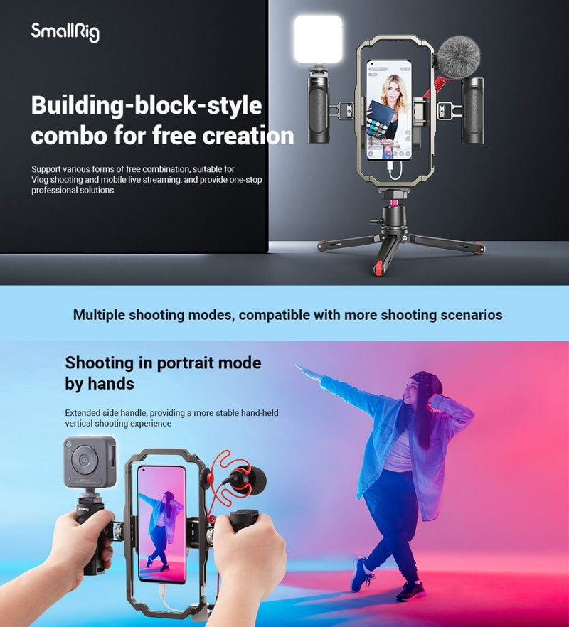 SmallRig All-In-One Video Kit For Smartphone Creators 3384B