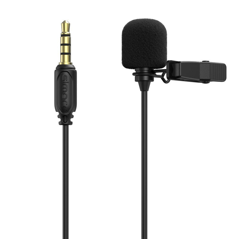 simorr Wave L1 3.5mm Lavalier Microphone (Black) 3388