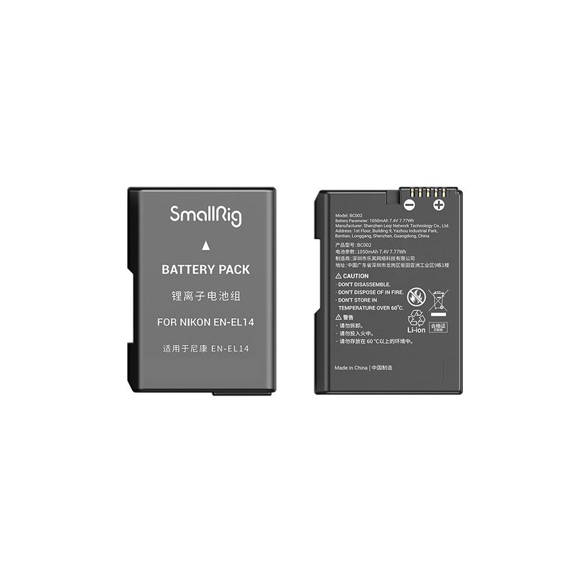 SmallRig EN-EL14 Camera Battery and Charger Kit 3819