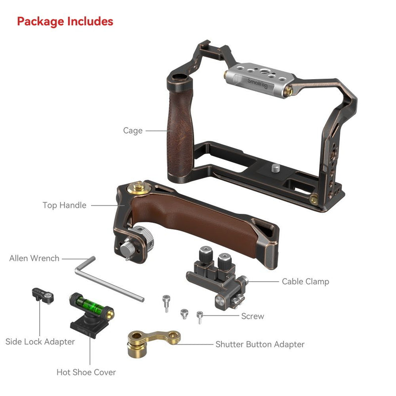 SmallRig Retro Handheld Cage Kit for FUJIFILM X-T5 3872