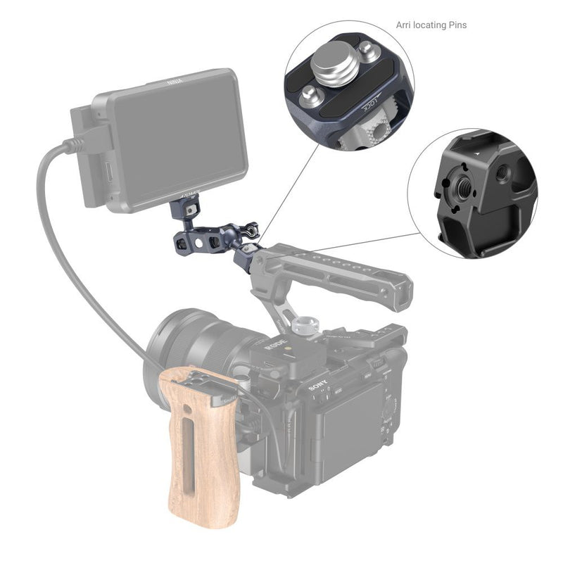 SmallRig Magic Arm with Dual Ball Heads (1/4"-20 Screw and ARRI locating Screw) 3874