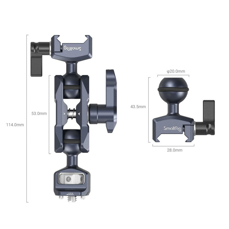 SmallRig Articulating Arm with Dual Ball Heads (1/4”-20 Screws) 2070B