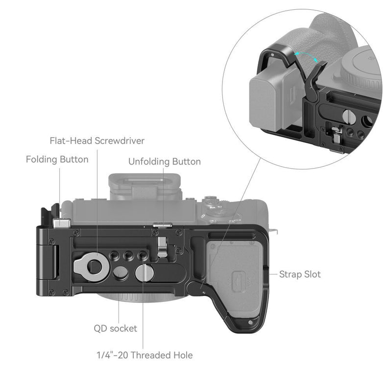 SmallRig Foldable L-Shape Mount Plate for Sony Alpha 7R V / Alpha 7 IV / Alpha 7S III 3984