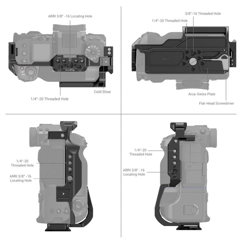 SmallRig Multifunctional Cage for FUJIFILM X-H2S with FT-XH / VG-XH Battery Grip 3933