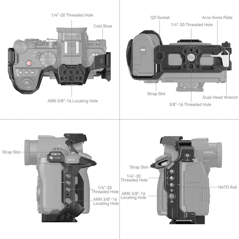 SmallRig Black Mamba Cage for Panasonic LUMIX S5 II 4023