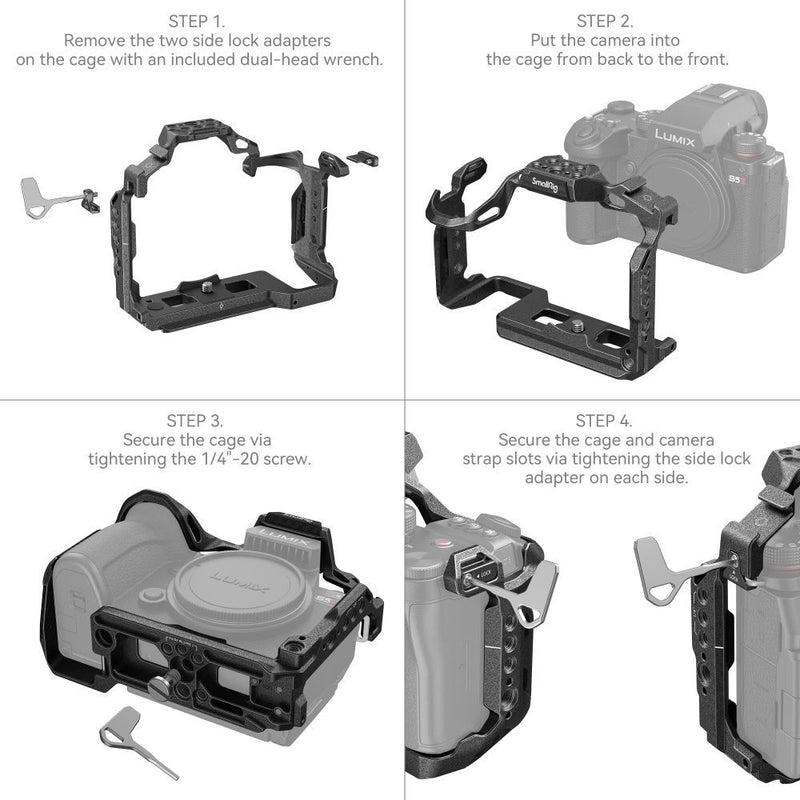 SmallRig Black Mamba Cage for Panasonic LUMIX S5 II 4023