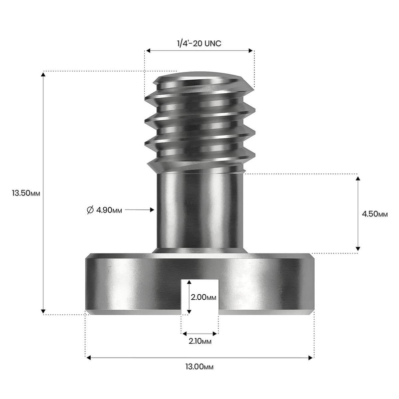 8Sinn 1/4"x20 Slotted Screw - Camera Fixing Screw