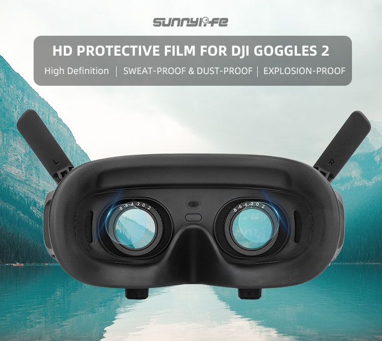 Sunnylife Lens HD Film Protector for DJI Avata Goggles 2 (2 Pairs Combo)