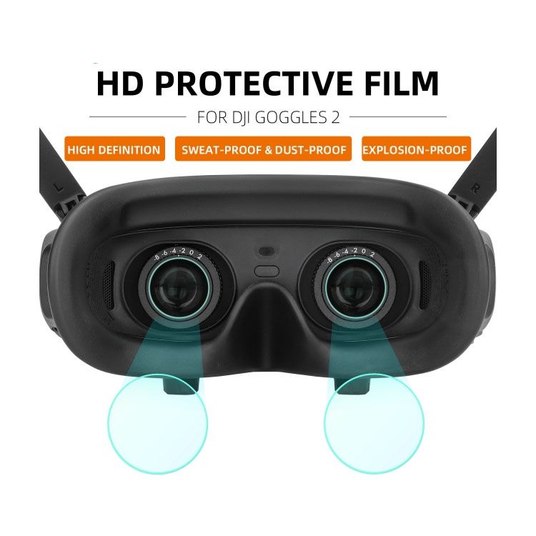 Sunnylife Lens HD Film Protector for DJI Avata Goggles 2 (2 Pairs Combo)