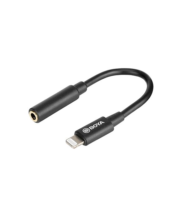 BOYA 3.5mm TRRS (Female) to Lightning (Male) Audio Adapter Cable