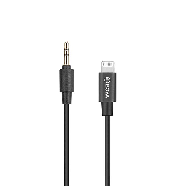 BOYA 3.5mm TRS (Male) to Lightning (Male) Audio Adapter Cable