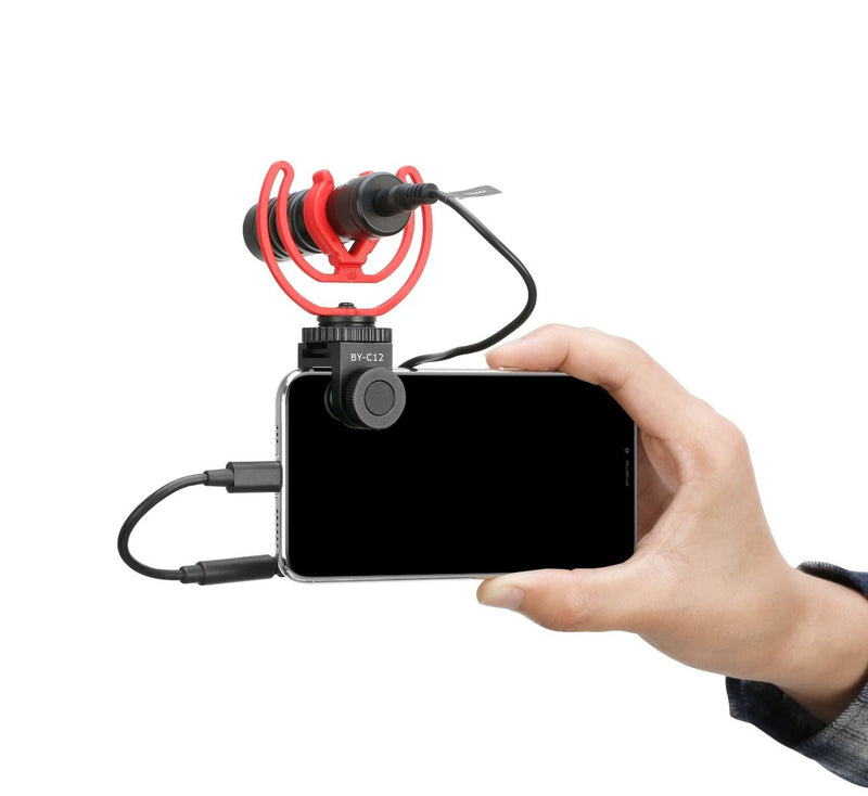 BOYA BY-C12 Clamp with Cold Shoe Mount for Smartphones/Tablets